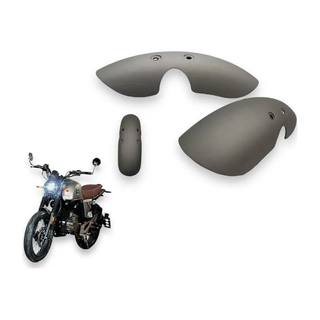 Salpicadera Delantera Vn Rocketman250 Tipo Cafe Racer Gris Mate