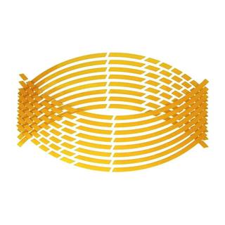 Calcamonias Estampas Para Rines De Moto Color Amarillo Sticker