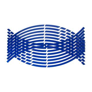 Calcamonias Estampas Para Rines De Moto Color Azul Sticker