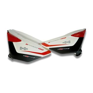 Cubierta Lateral Izq/Der Jgo Vn Xpress150, Xpress170 Blanco Con Rojo