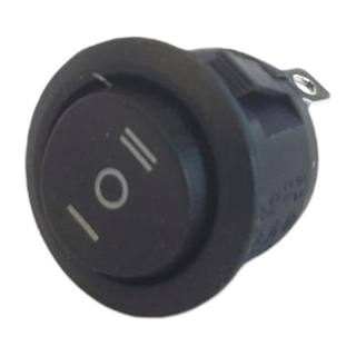 Boton Interruptor Faros Auxiliares De Tecla Redondo 2 Pasos Negro On/Off/On