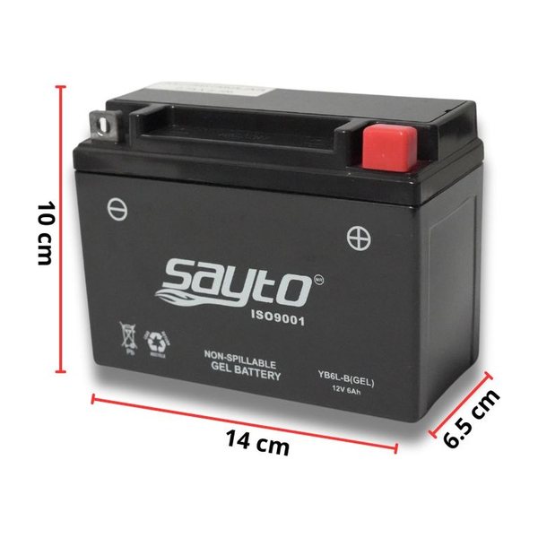 Batería 12N6.5 de gel Sayto