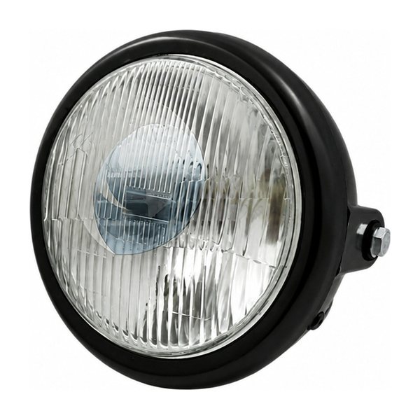 Faro Delantero Redondo Ft110, Ft125 7" (Negro)
