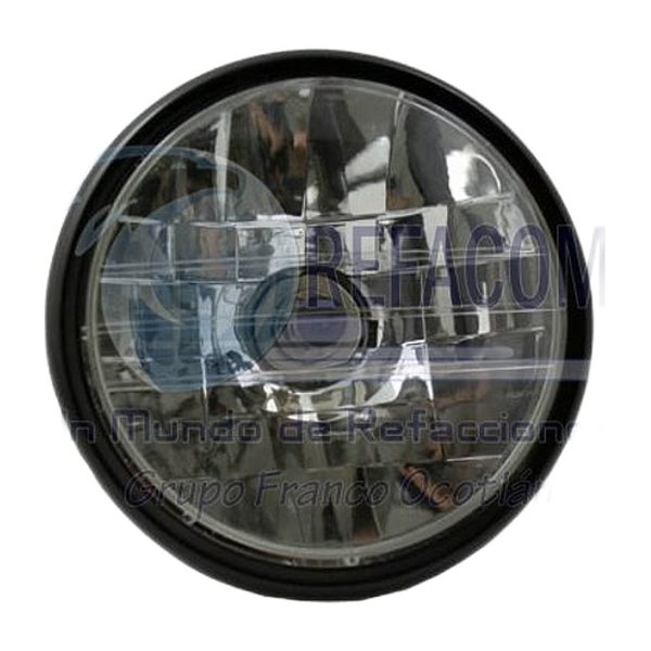 Faro Delantero Redondo Ft150, Titan 2000 6" (Negro)