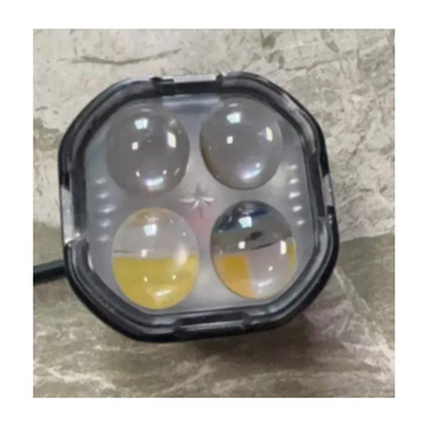 Faro Cuadrado 4 Lupas Iluminacion Blanco