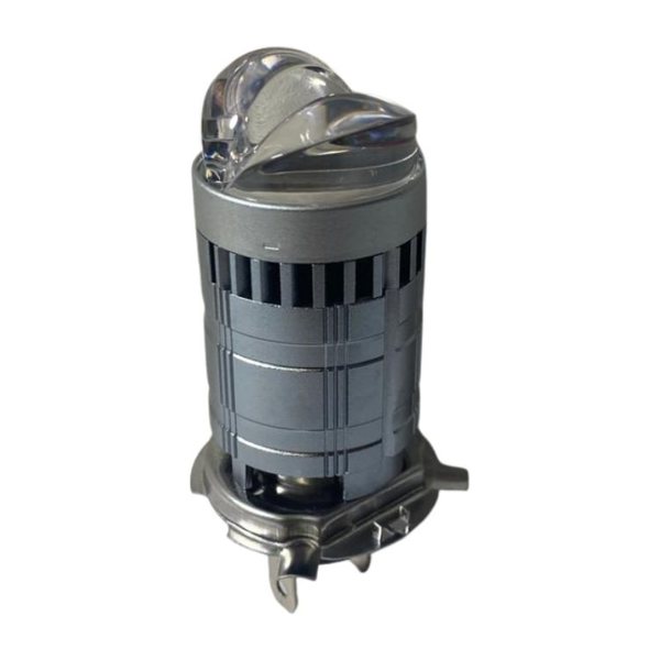 Foco Led H4 Lupa Nueva Generacion Luz Blanca, Amarilla y Azul 4500 Lumen Con Ventilador 9-24V 30/45W DC-AC