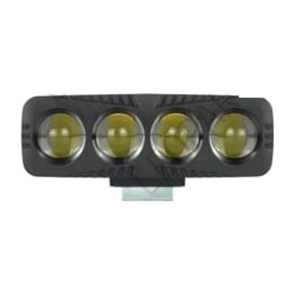 Faro Led Rectangular 4 Lupas Tricolor Blanco, Rojo, Ambar 5 Funciones Led Tipo Laser Pieza
