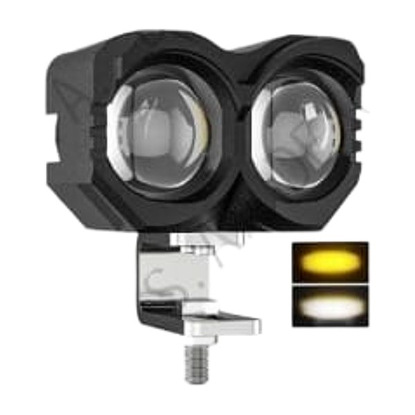 Faro Led 2 Lupas Walle Ultima Generacion Ultra Alta Intensidad 285% Mas Luz 18W Bicolor Pieza