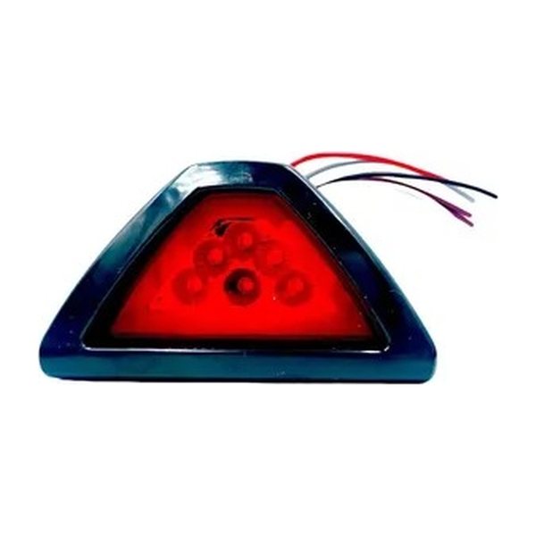 Calavera Stop De Led Triangular Para Moto Luz Roja