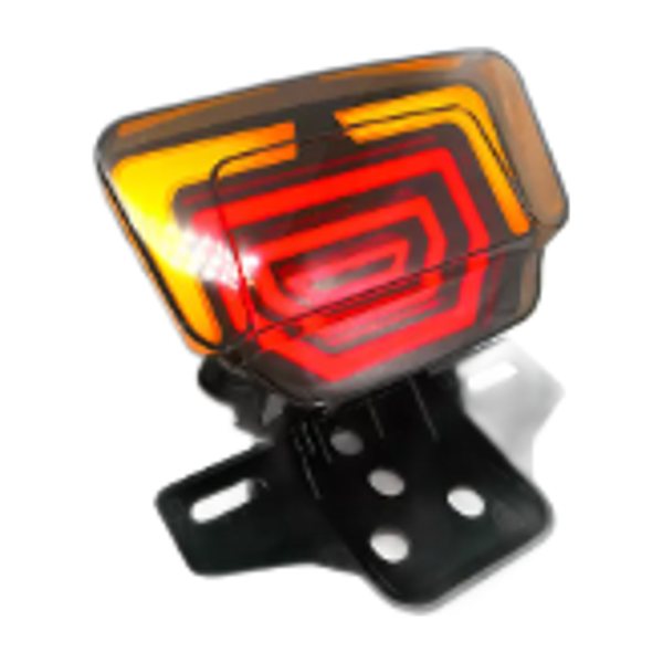 Calavera Stop De Led Tipo Ft125, Ft150 Grafito, Vn Xpress150, Lithium150, Ryder150 3.0, Dt125, Ft110 Neon Rojo-Amarillo Con Direccionales