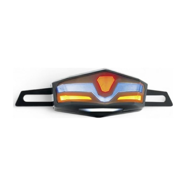 Calavera Stop De Led Premium Multifuncional De Led Amar-Rojo