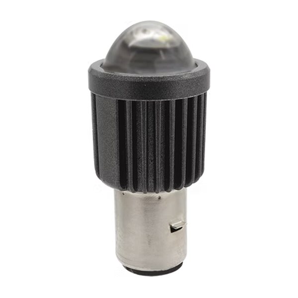 Foco Led Bola Con Lupa Luz Blanco/Ambar Carcasa Gris Grueso
