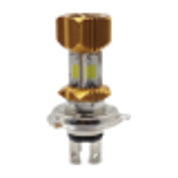 Foco Led H4 Tornillo 10 Caras Dorado