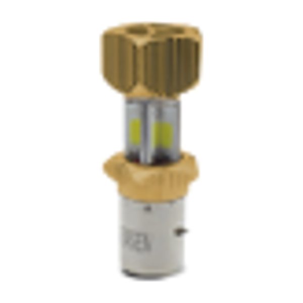 Foco Led Bola Tornillo 10 Caras Dorado