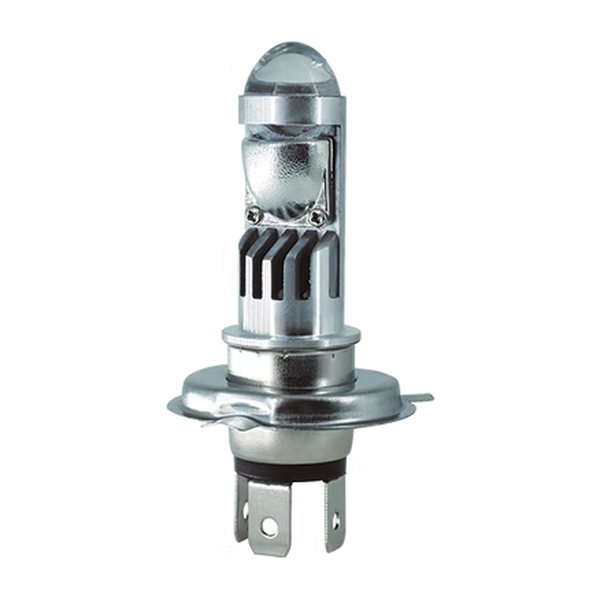 Foco Led H4 Con Lupa Y Led Lateral Luz Amarillo Y Blanco