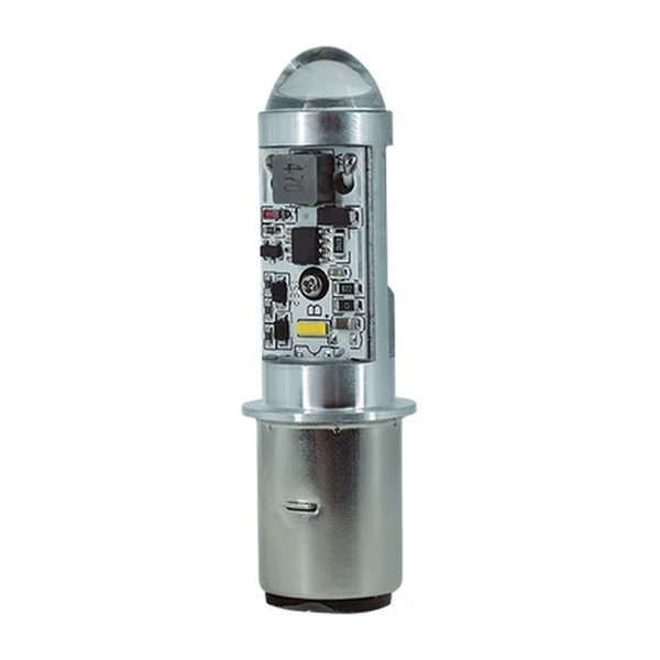 Foco Led Bola Con Lupa Y Led Lateral Luz Amarillo Y Blanco