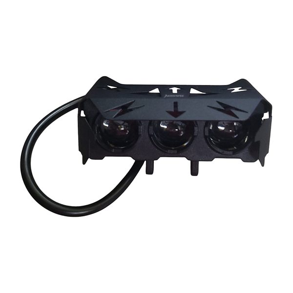Barra Led 3 Lupas Led Luz Blanca/Ambar Fija/Estrobo