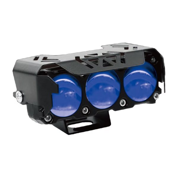 Barra Led 3 Lupas Ojos De Diablo Blanco/Amarillo/Azul