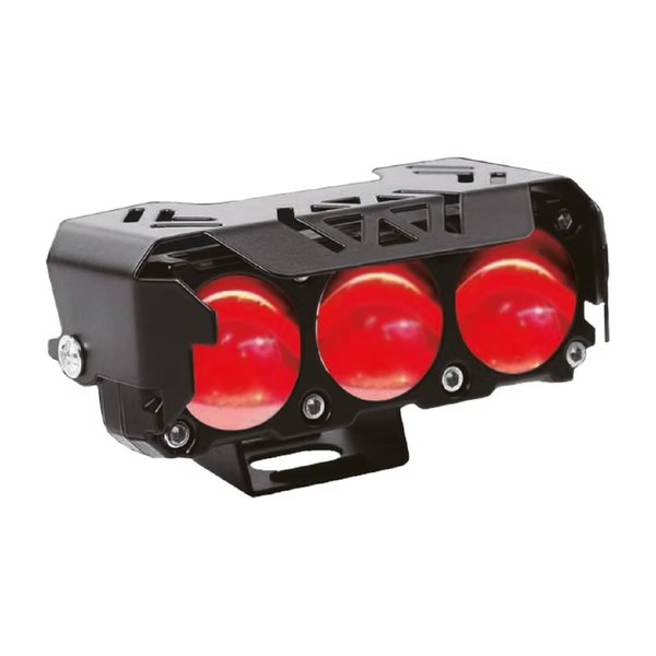Barra Led 3 Lupas Tres Ojos De Diablo Blanco/Amarillo/Rojo