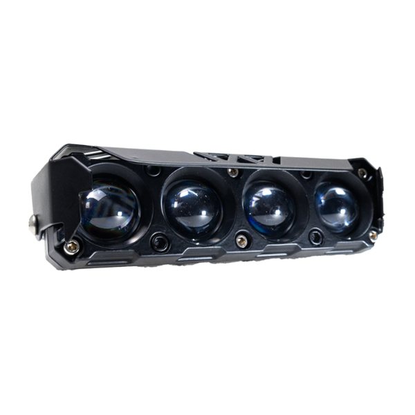 Barra Led 4 Lupas Ojos De Demonio Amarillo/Blanco/Azul