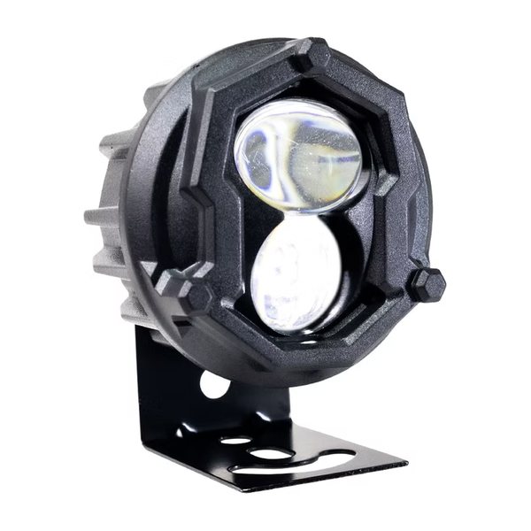 Faro Led Tipo Ranura Doble Lupa Luz Amarillo/Blanco Con RGB