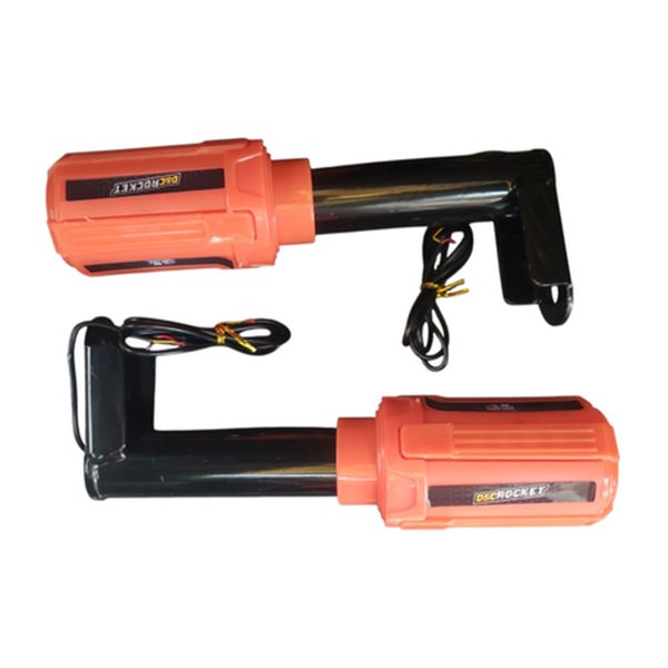 Slider Universal 2 Piezas Naranja Con Luz Led