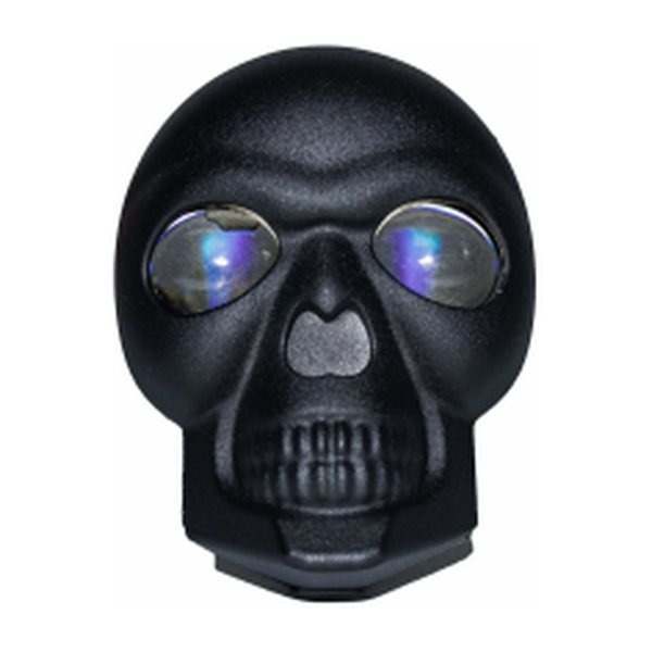 Faro Led 2 Lupas Cara Calavera Negro Alta Intensidad Luz Bicolor Blanca Ambar 5 Funciones Luz Tipo Laser 12-80V 30W Pieza