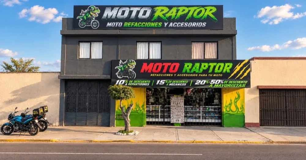 Fachada de Moto Raptor Las Américas